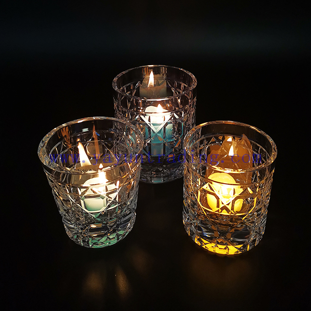 Fancy Candle Home Decor Vessels New Style Crystal Candle Vessels for Bars Party