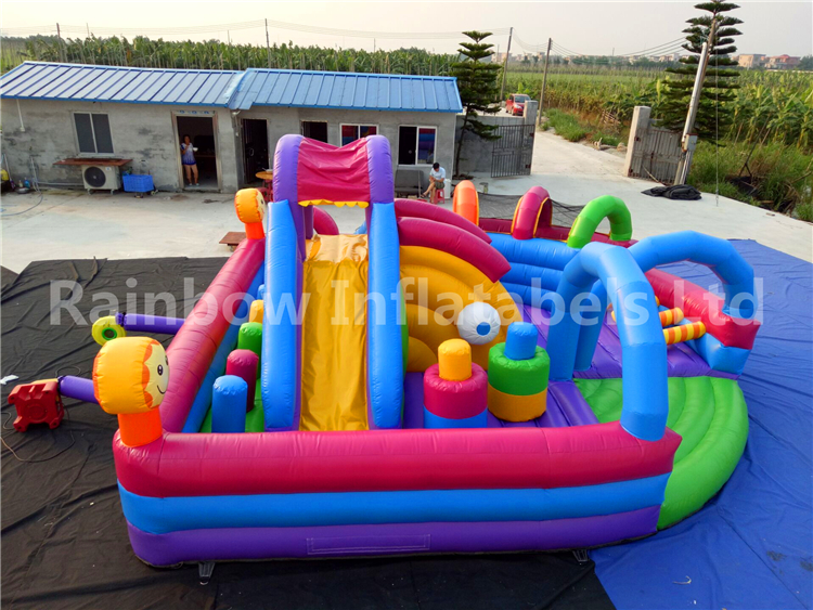 RB4104（7x7x4m）Inflatables Funcity Bouncing and Jumping Inflatable Playground For Sale