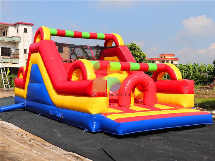 RB5074(10x4m) Inflatable Rainbow Large multifunctional obstacle course