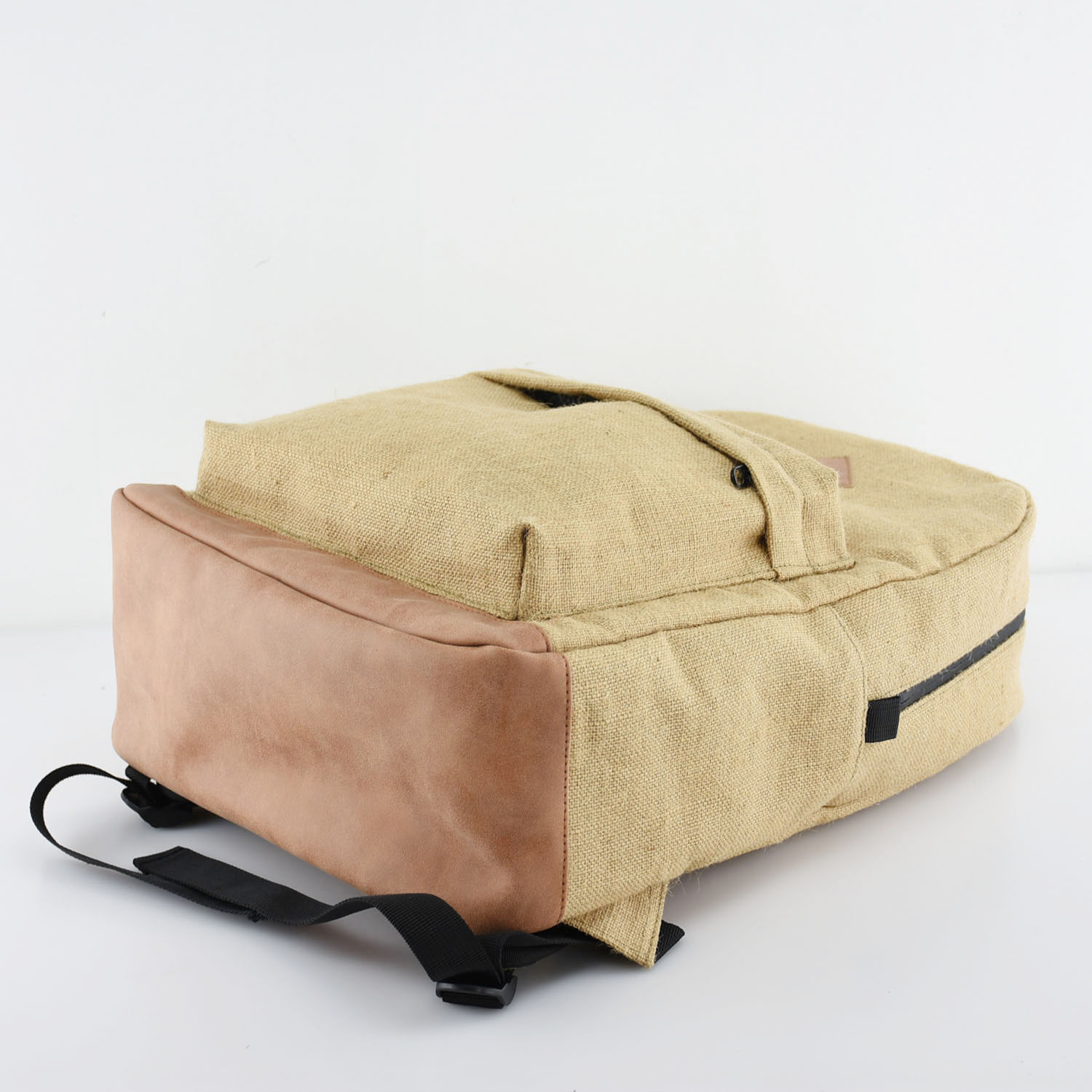 Jute Smell Proof Odor Eliminating Backpack with dual zipper from China