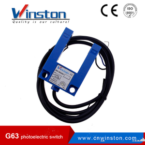 Sensor de horquilla tipo rayo infrarrojo fotoeléctrico G63 con CE