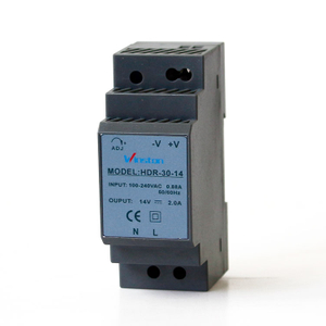 Fuente de alimentación de riel DIN de forma ultradelgada de 14V HDR 30W