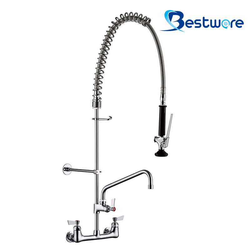8 Wall Mounted Pre Rinse Faucet With Pot Filler Leading 8 Wall Mounted Pre Rinse Faucet With Pot Filler