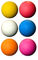 Colorful custom lacrosse balls-pack o f 6