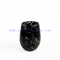 New Design Shiny Egg Shaped Glass Candle Jars