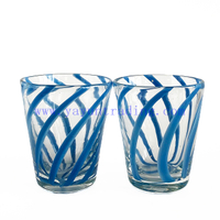2021 Handmade Unique Design Glass Round Candle Jars for Home Decor