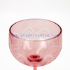 Delicate Long Stem Wine Glass Cocktail Juice Glasses Pink Tumbler Goblet