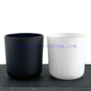 Customized Black White Candle Jars for Home Decoration Empty Glass Candle Vessels