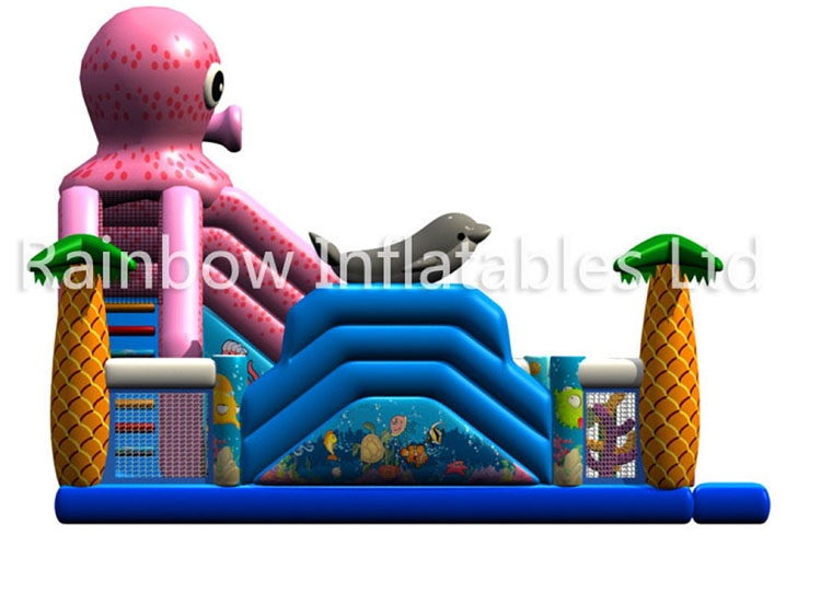 RB4051(7x10x6.5m) Inflatable Octopus funcity with Slide