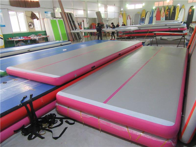Christmas Pink Gymnastics Air Track with Air Blower