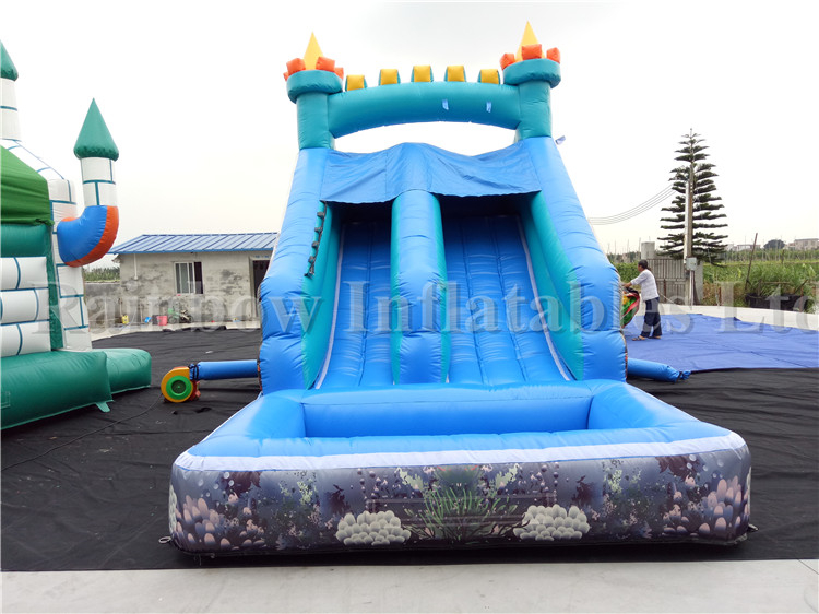 RB7011 (6x3.2x4m) Inflatable Small Sea World Theme Water Slide For Sale