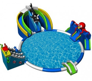 Newest Inflatable Ground Water Park with Swimming Pool for Sale