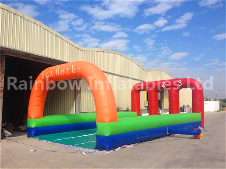 RB9124（6x10m）Inflatable Horse Race Track/ Inflatable Derby Game