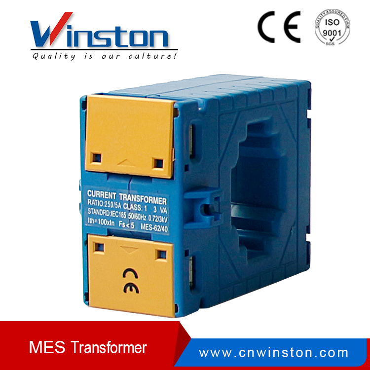 MES-80/30 Высокочастотный трансформатор тока от 30 / 5A до 300 / 5A на DIN-рейку