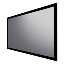 Transparent Stage Large Flat Frame Projection Screens With Bracket , Wall Mounted