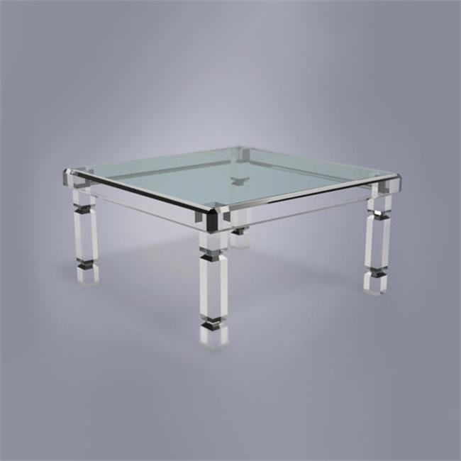 Luxury Plexiglass Coffee Table Square Tea Table Acrylic Coffee Table