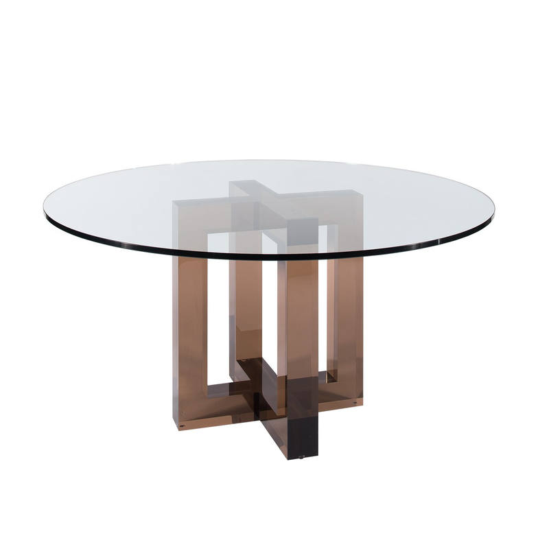 Clear Glass Top Round Acrylic Dining Table Buy Acrylic furniture