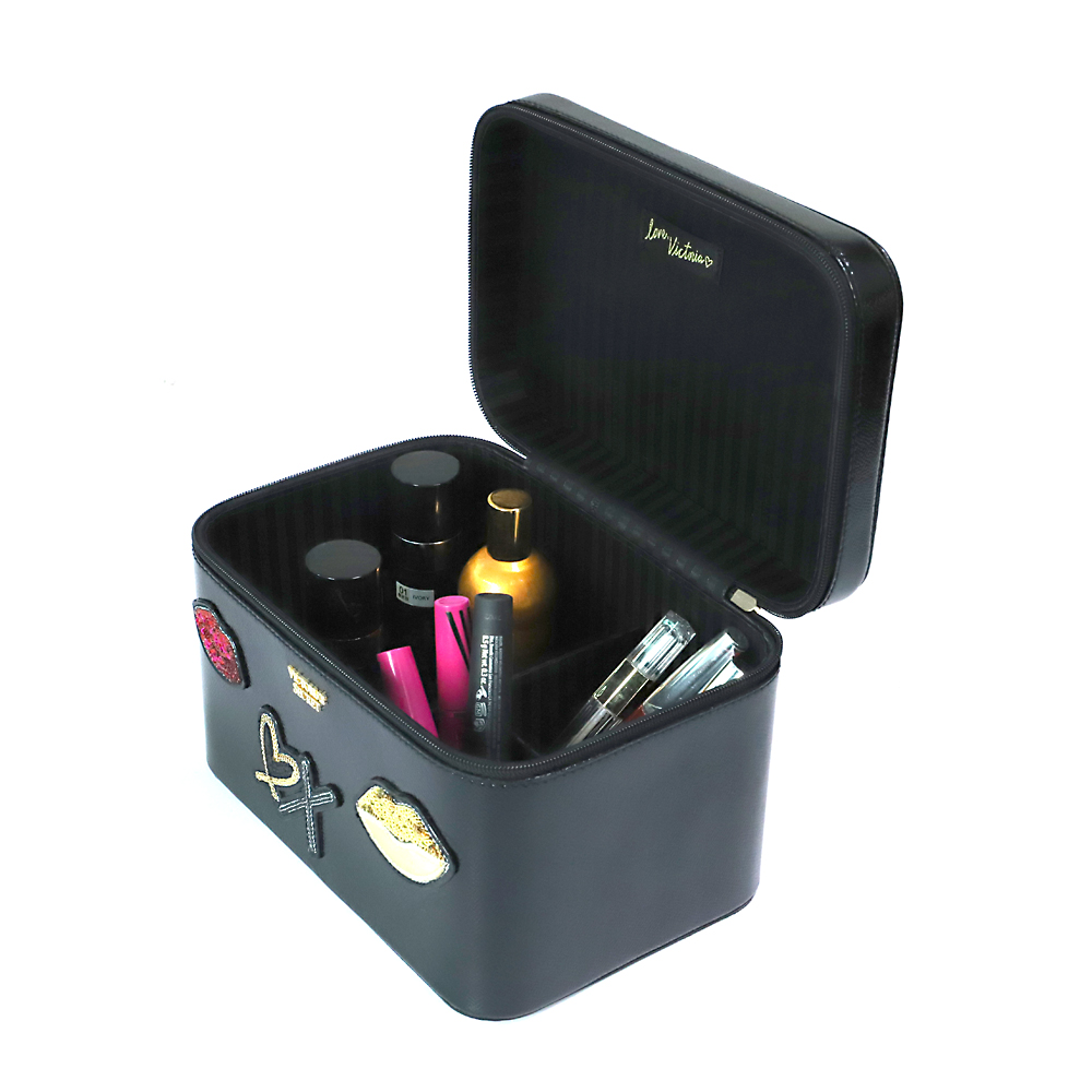 Makeup Organizer Bag Travel Makeup Train Case Organizer Portable Artist Storage Bag with Adjustable Cosmetics Makeup Brushes Toiletry Jewelry Digital Accessories