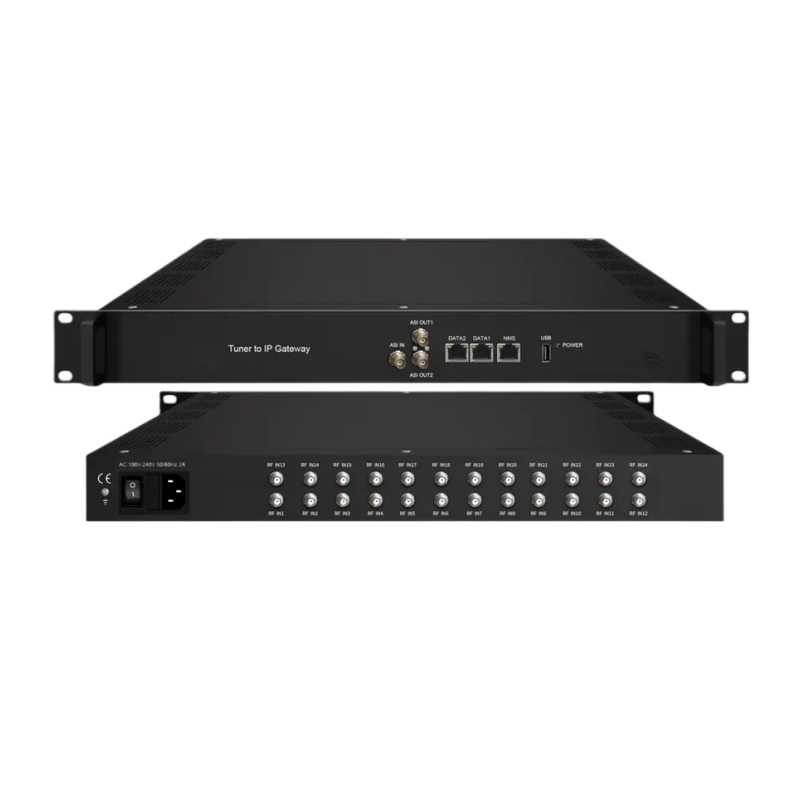 Sintonizador HPR2401D 24 FTA DVB-S/S2/S2X a puerta de enlace IP