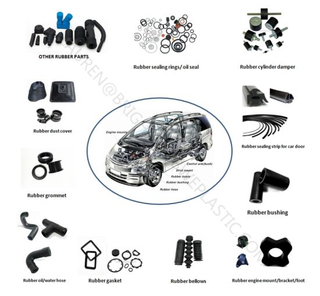 Black Anti-Aging EPDM Rubber Parts for Vehicle Use