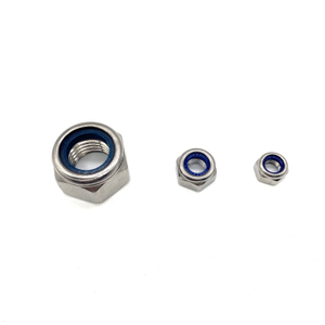 Écrous de blocage hexagonaux en nylon DIN985 en acier inoxydable A2-70 A4-80