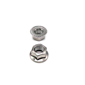 Tuerca de brida hexagonal Din6923 de acero inoxidable 304 316