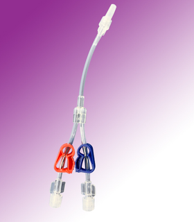 Disposable medical 2-WAY extension tube