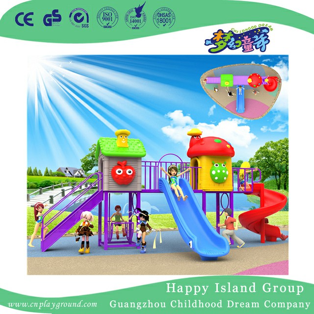 Cartoon-lustiger Kinderdia-Spielplatz im Freien (BBE-A57)