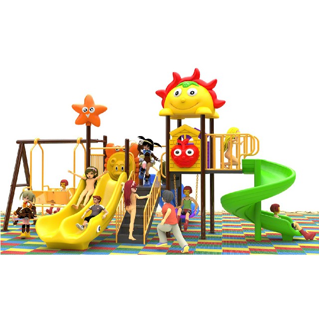 Outdoor-Kinderrutsche und Schaukel-Kombinationsspielplatz zum Verkauf (BBE-N47)