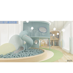 Indoor-Spielplatz mit Cabits und magischer Beleuchtungsgalerie und Labyrinth-Kletterset für den Hotel-Indoor-Park (zh-hqw3F)