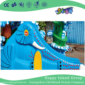 儿童水上游戏设备蓝色大象滑梯 (HHK-11107)