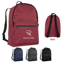 Casual Unisex Daypack Polyester Heather Grey Color Backpack for Travel School College Outdoor
