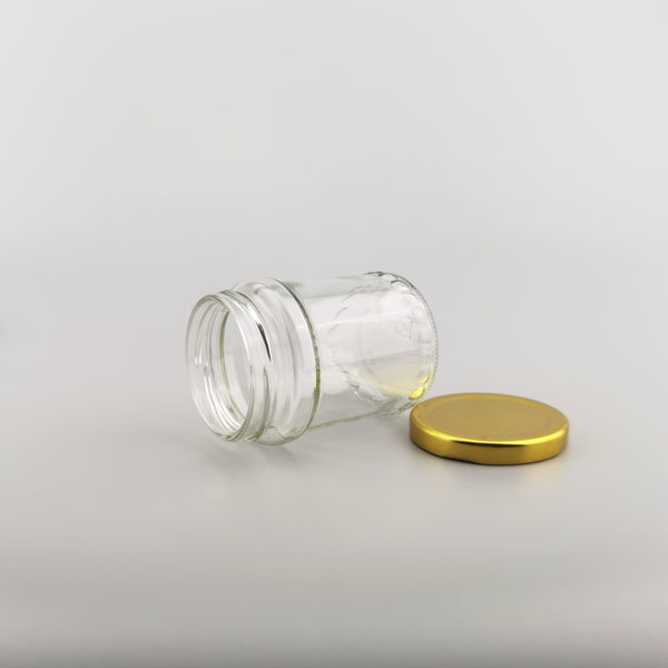 215ml Metal Screw Cap Jar for Food Packing Glass Jar