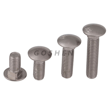 Perno del carro M6 del cuello cuadrado principal redondo del acero inoxidable Ss316