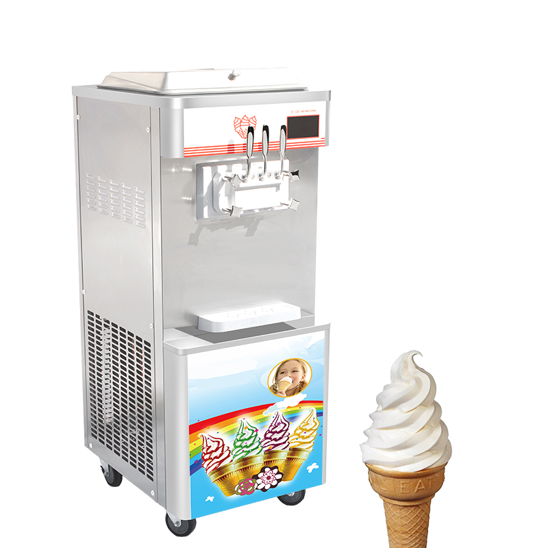 3 Phase Big Power Portable Italian Custard Soft Ice Cream Machine - Buy ...