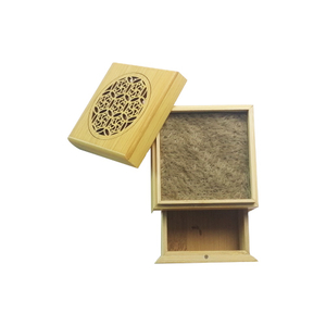 2020 Hight Quality Carved Bamboo Square Incense Burner