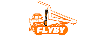 LOGOTIPO de m&aacute;quinas hidr&aacute;ulicas FLYBY
