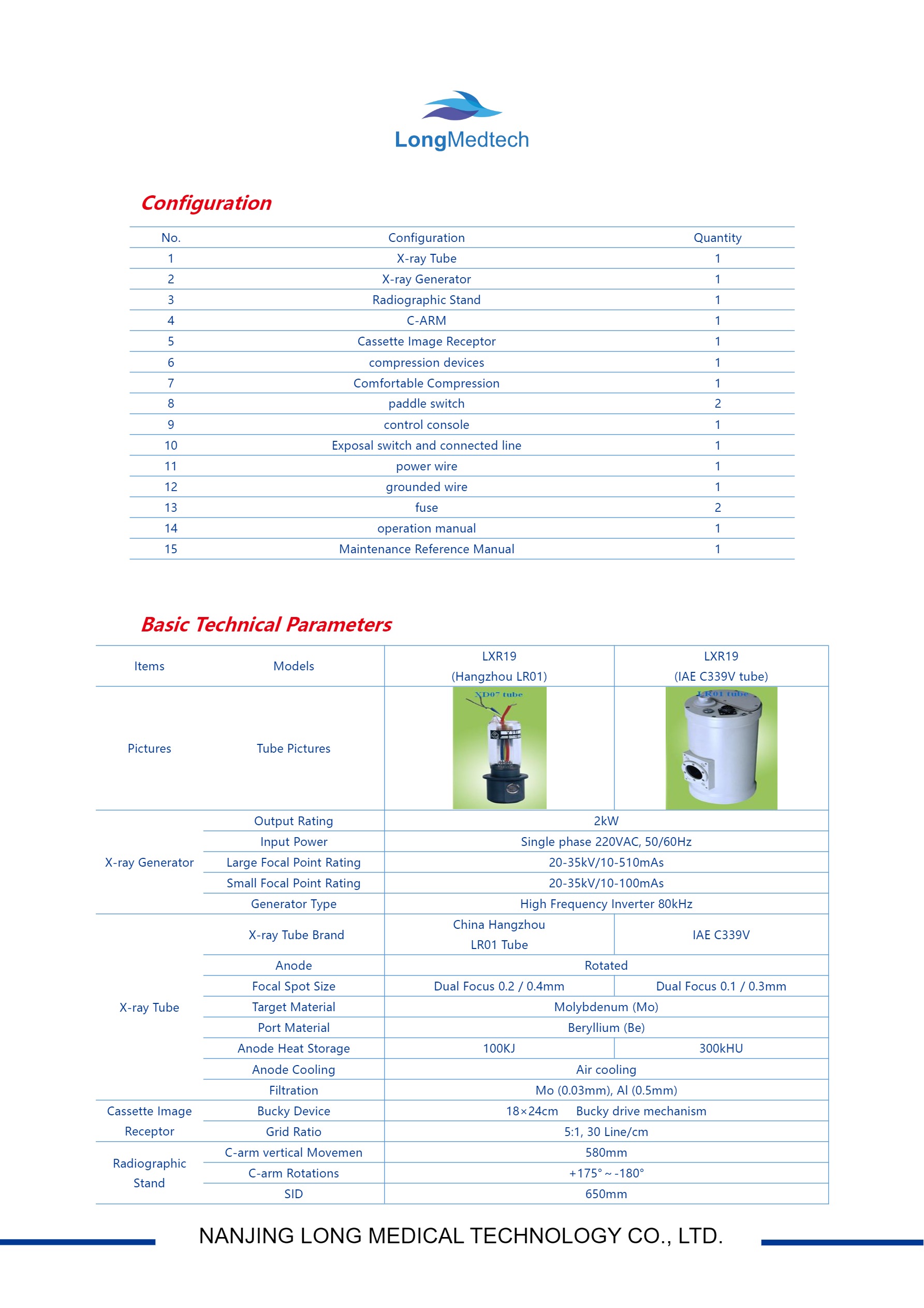Sistema de mamograf&iacute;a LXR19-3