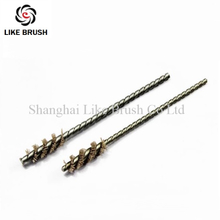 Abrasive Tube Brushes with Flat Steel Stem for Drills