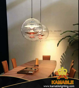 Домашняя теплая акриловая прозрачная матовая золотая подвесная лампа для гостиной (KA661S)