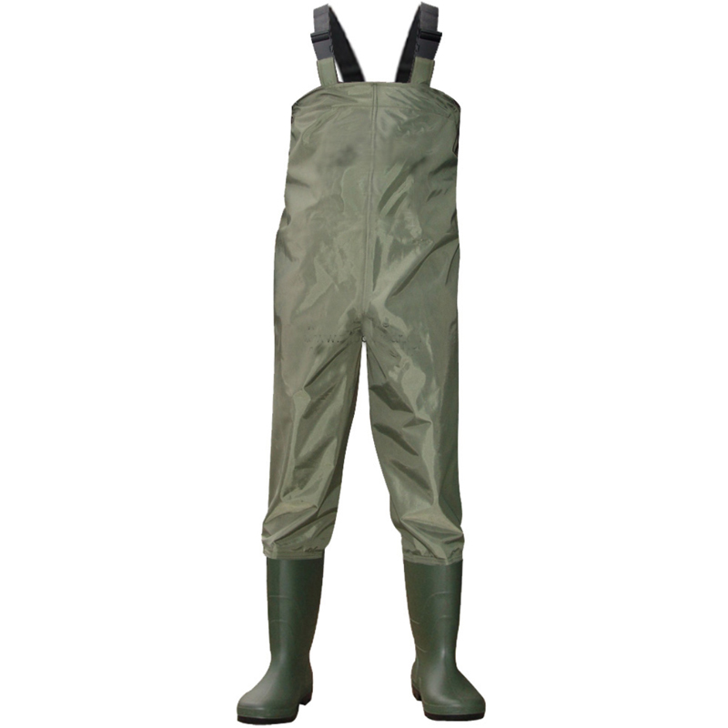 CW001 Water Proof Polyester PVC Fishing Chest Waders with Pvc Work