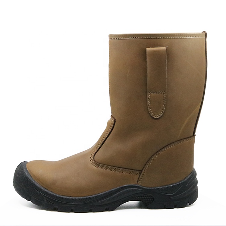 CE Approved Anti Static Non Slip Steel Toe Leather Welding Boots for Welders