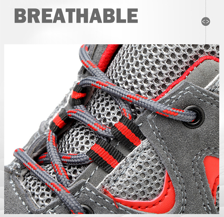 Oil slip resistant deltaplus sole steel toe cap breathable safety shoes sport