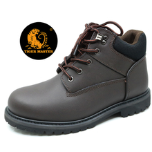 GY008 Leather upper rubber sole steel toe cap goodyear welted safety shoes