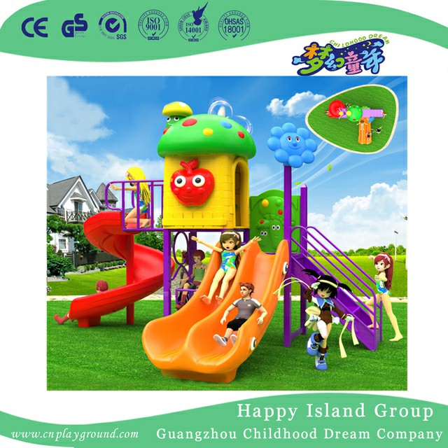 Hochwertiger Cartoon-Kinderspielplatz im Freien mit S-Dia (BBE-A7)