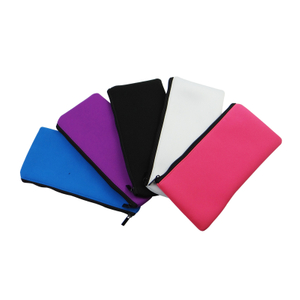 Custom Supported with Zipper Neoprene Pencil Case Pen Bag for School Office Home