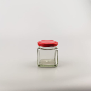 147ml Square Shape Screw Cap Food Packing Glass Jar