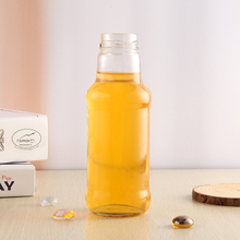 Round Glass Juice Bottle