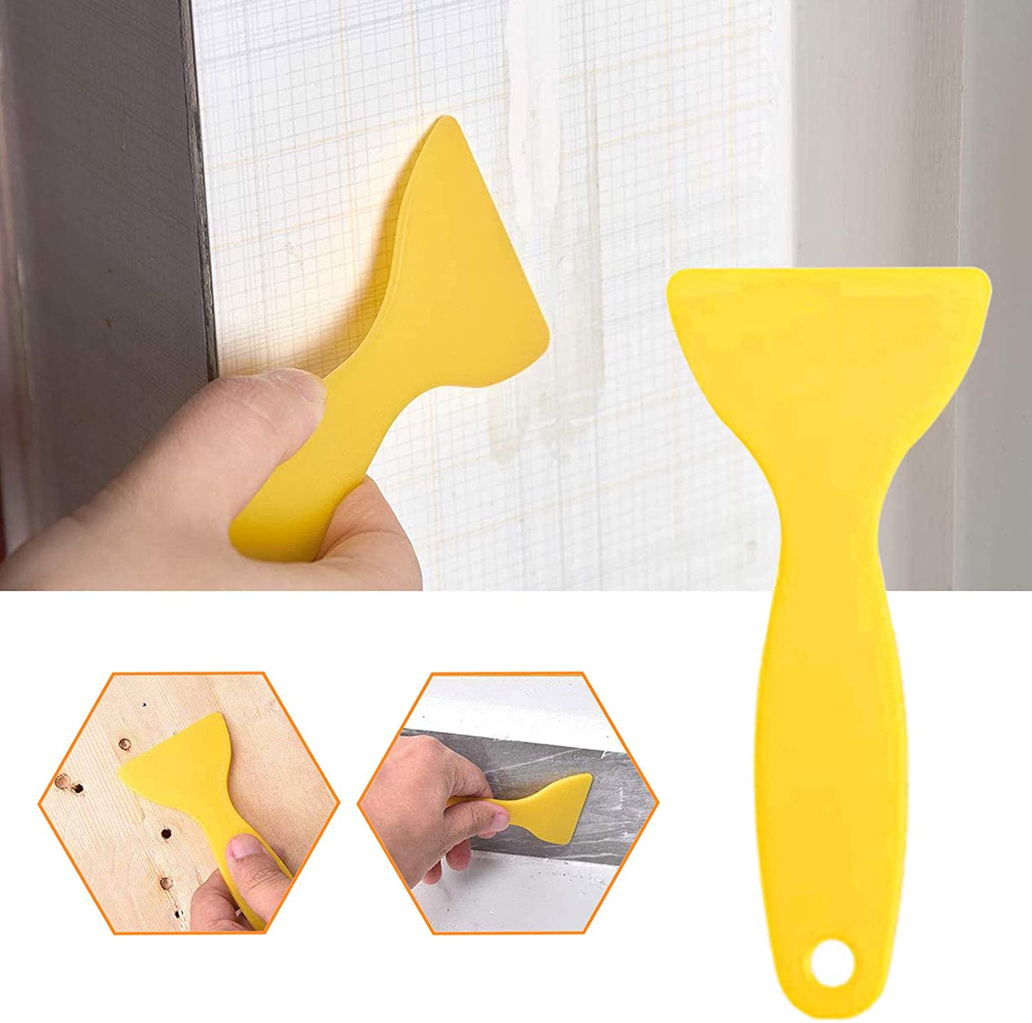 Plastic Sealant Spreader Caulking Scraper Glass Glue Finishing Tool Kit