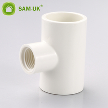 sam-uk 工厂批发高品质塑料 pvc 管道水暖配件制造商 PVC 异径母管三通